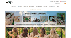 Desktop Screenshot of daintywristjewelry.com