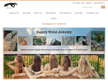 Tablet Screenshot of daintywristjewelry.com